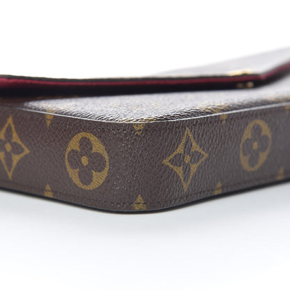 Louis Vuitton Monogram Pochette Felicie Chain Wallet Fuchsia 10 of 12