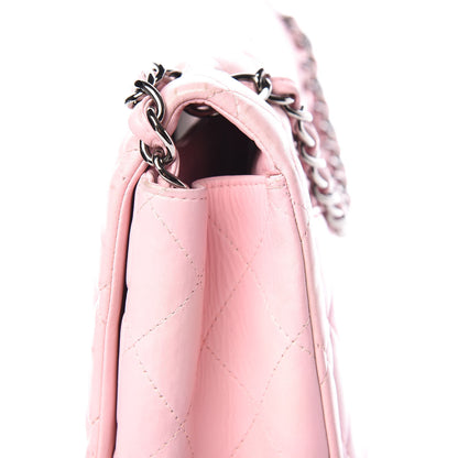 Chanel Lambskin Quilted Maxi Single Flap Pink 12 of 18