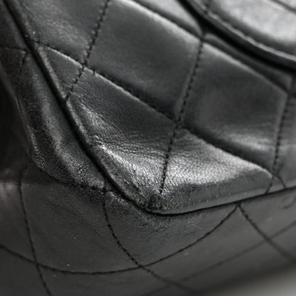 Chanel Lambskin Quilted Medium Double Flap Black 11 of 14