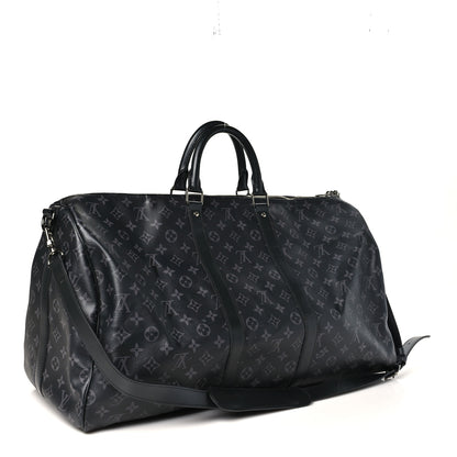 Louis Vuitton Monogram Eclipse Keepall Bandouliere 55 2 of 9