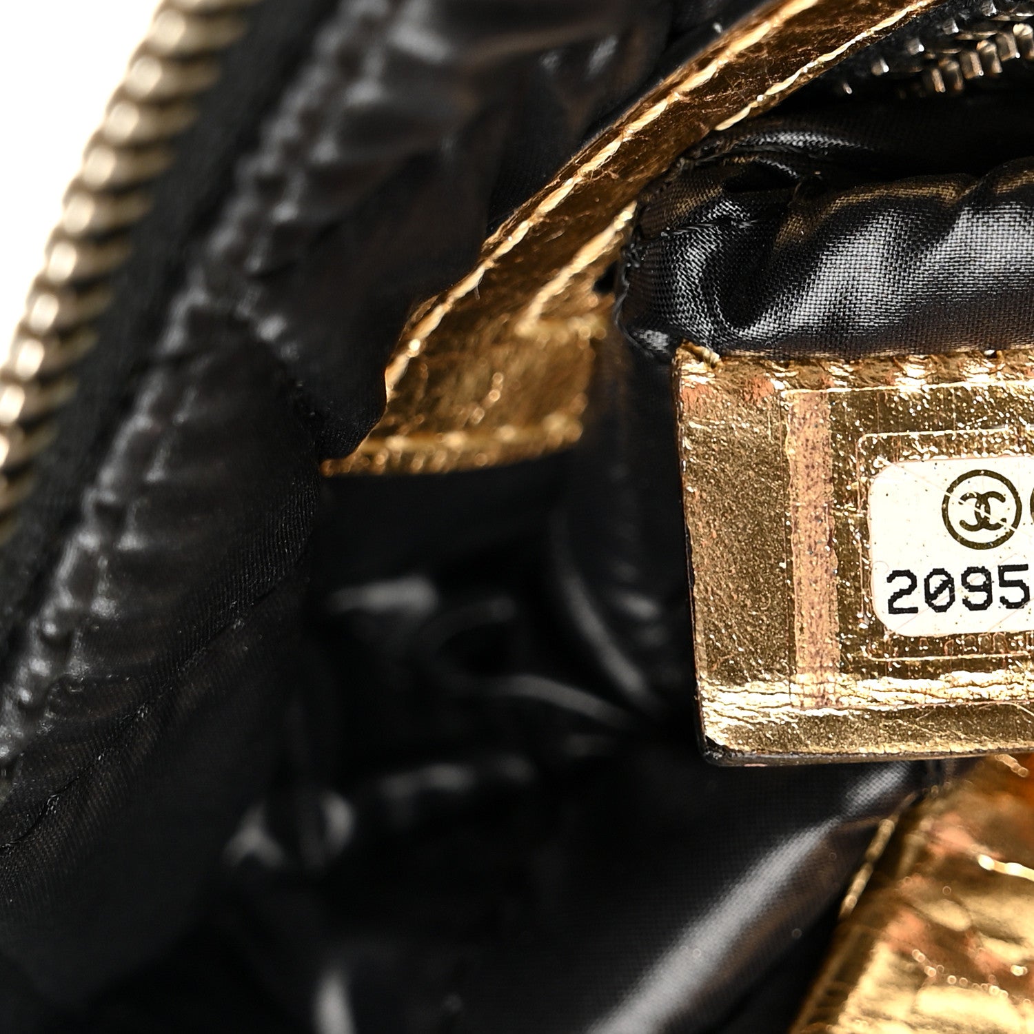 Chanel Metallic Calfskin Votez Coco Pouch Gold 7 of 7