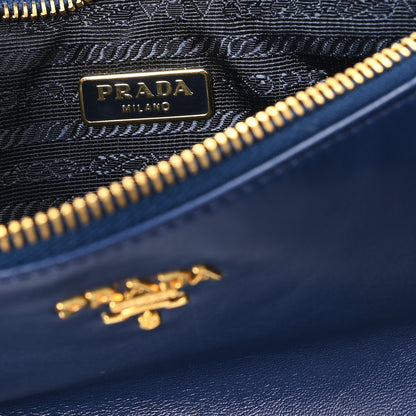 Prada Saffiano Vernice Perforated Tote Royal 7 of 11