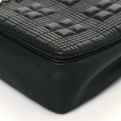 Burberry Grainy Calfskin Quilted Medium Lola Bag Black 9 of 16