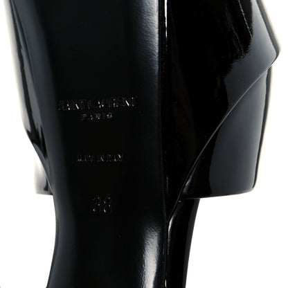 Saint Laurent Vernice Grupy Sexy 95 Tanouk Platform Sandals 38 Black 8 of 10