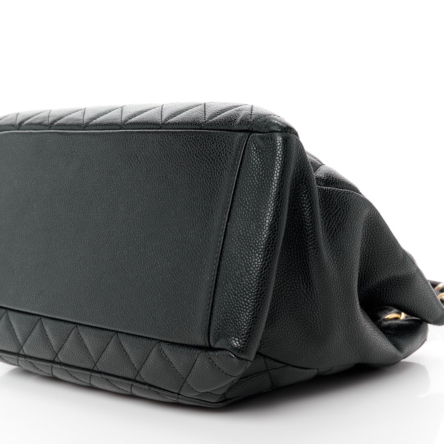 Caviar Quilted Grand Shopping Tote GST Black