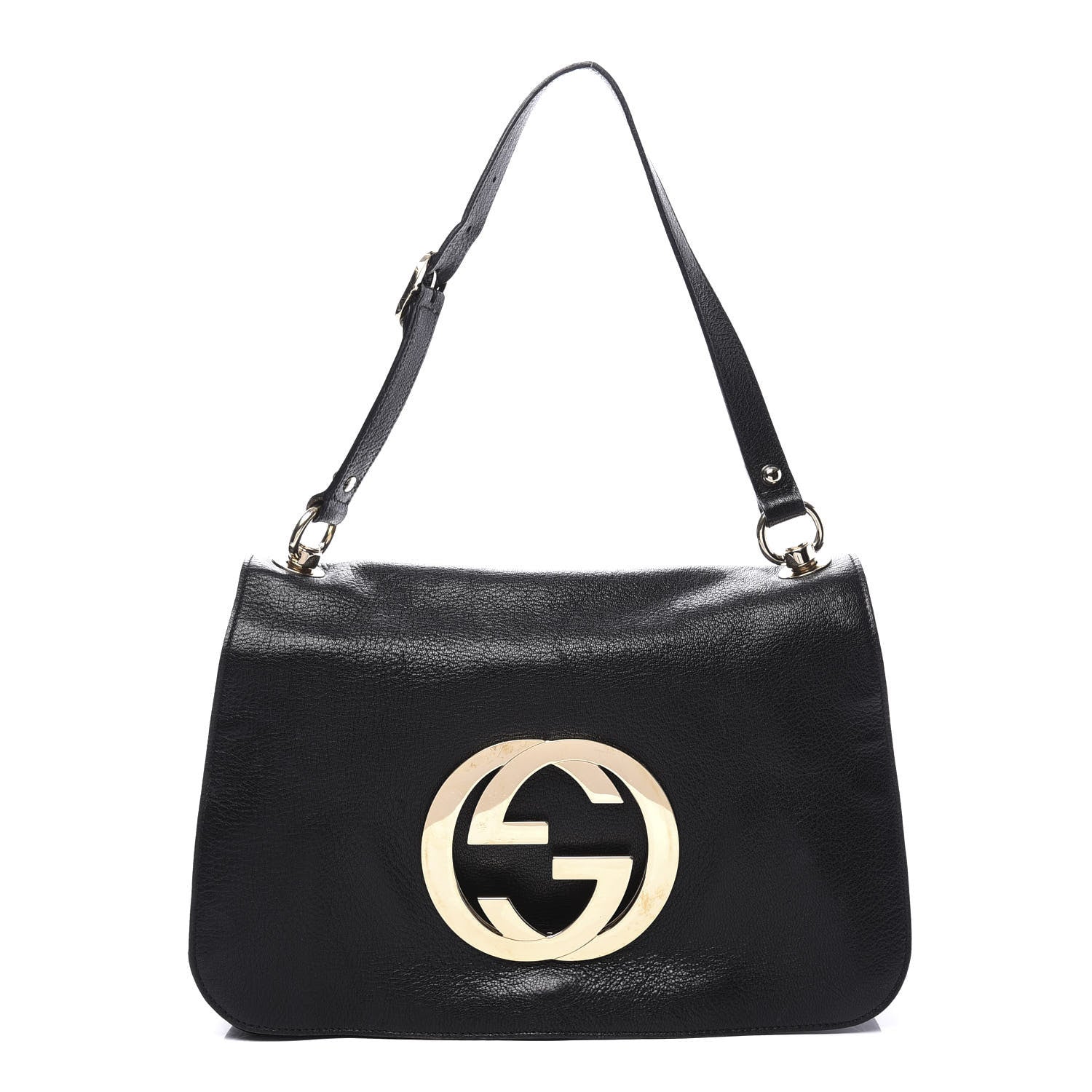 Gucci Calfskin Blondie Shoulder Flap Black 1 of 9