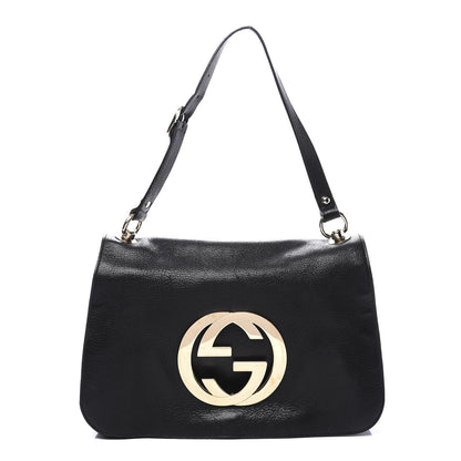 Gucci Calfskin Blondie Shoulder Flap Black 1 of 9