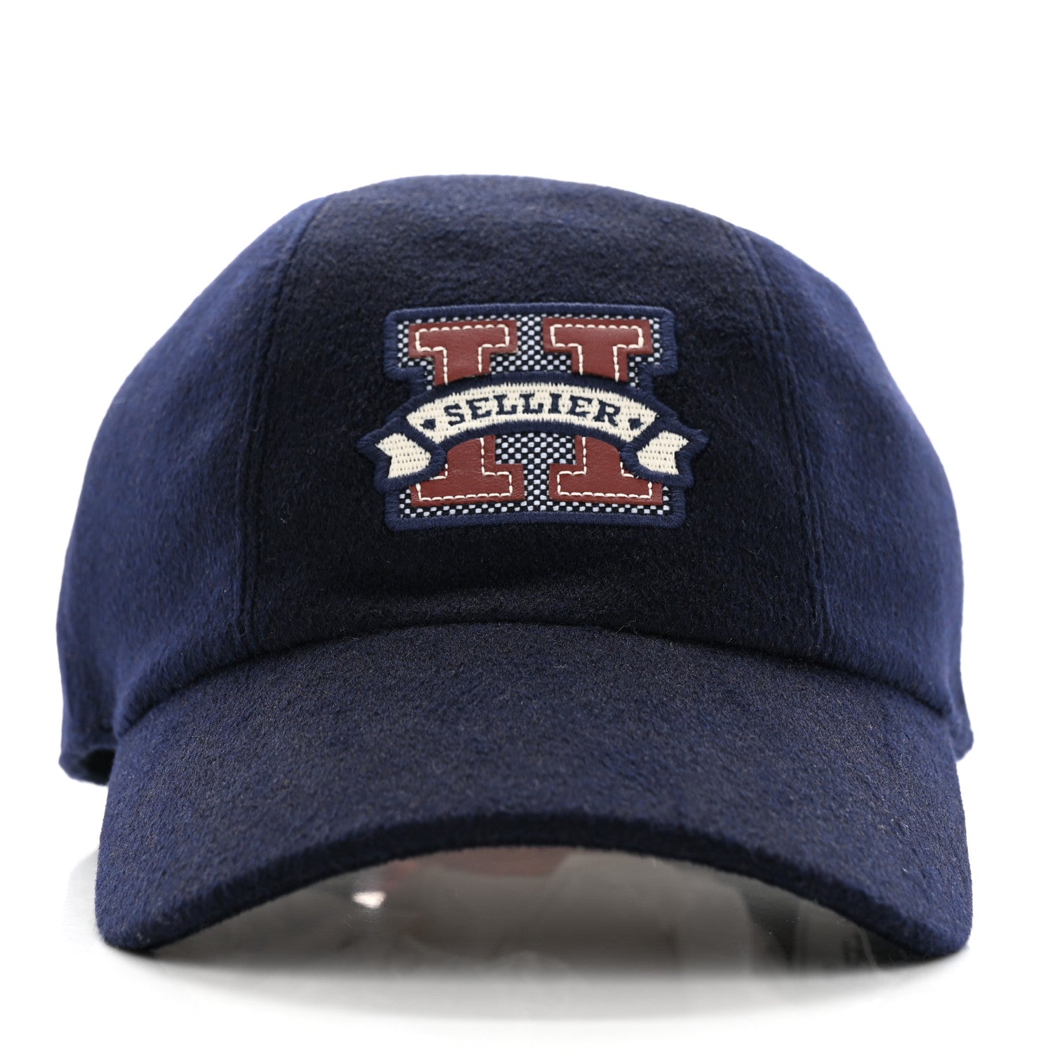 Hermes Cotton Davis H Sellier Cap 57 Marine 3 of 10