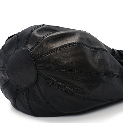 Valentino Garavani Nappa Rosette Bucket Bag Black 9 of 11