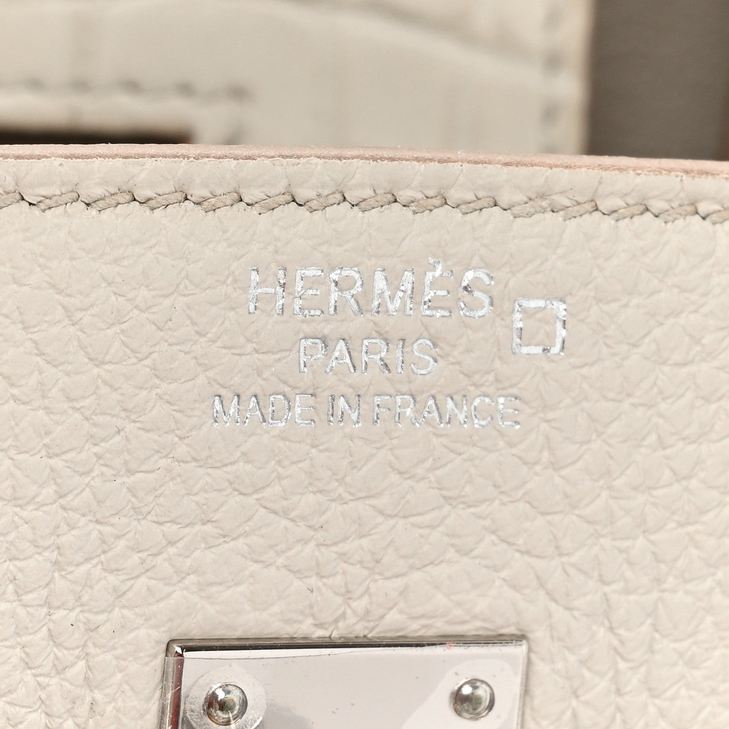 Hermes Togo Matte Alligator Birkin Touch 25 Beton 6 of 11