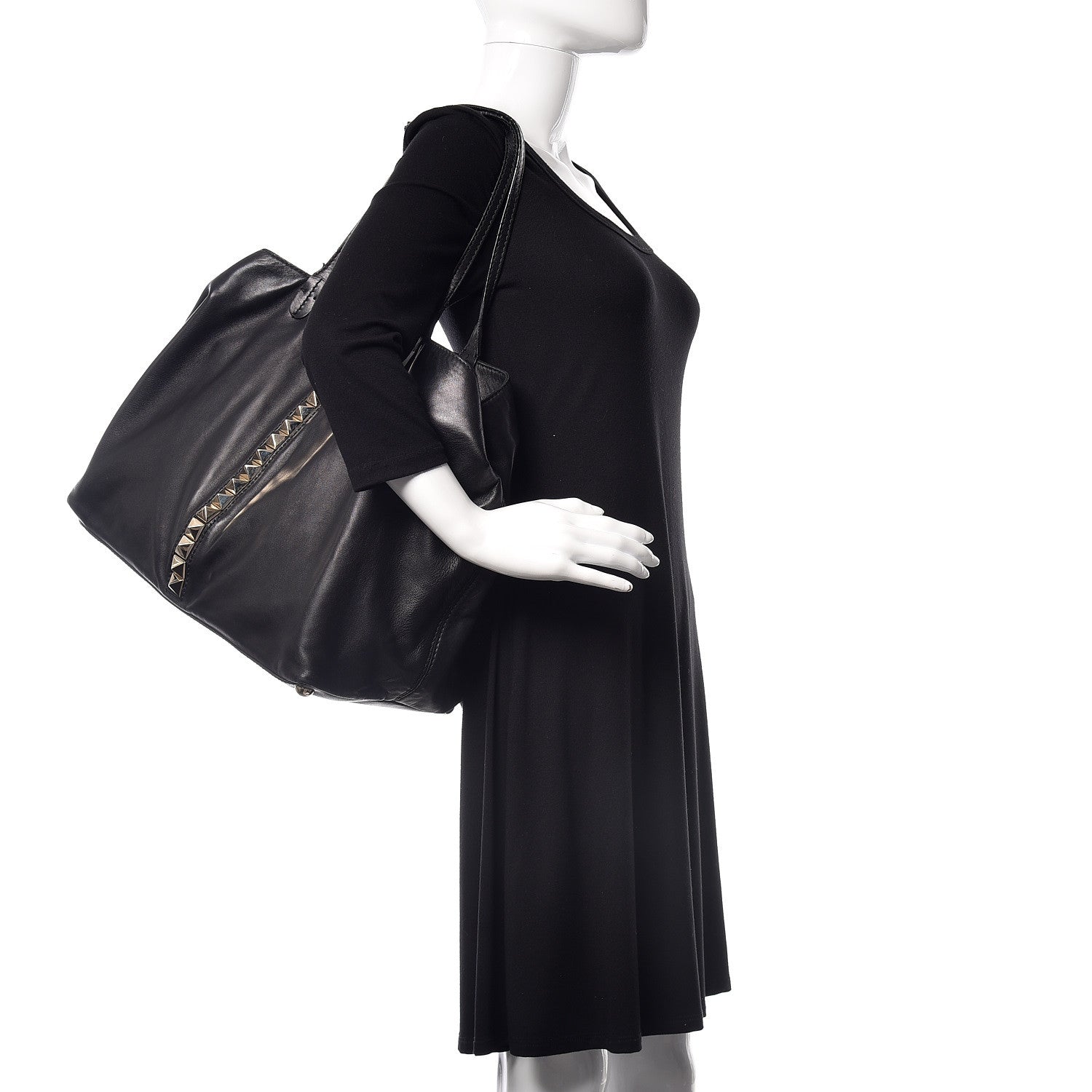 Valentino Garavani Vitello Va Va Voom Tote Black 2 of 22