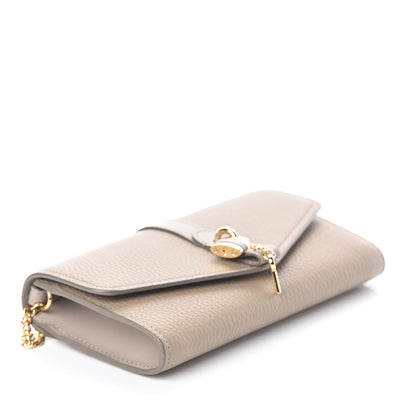 Chloe Grained Calfskin Aby Chain Wallet Motty Grey 4 of 8