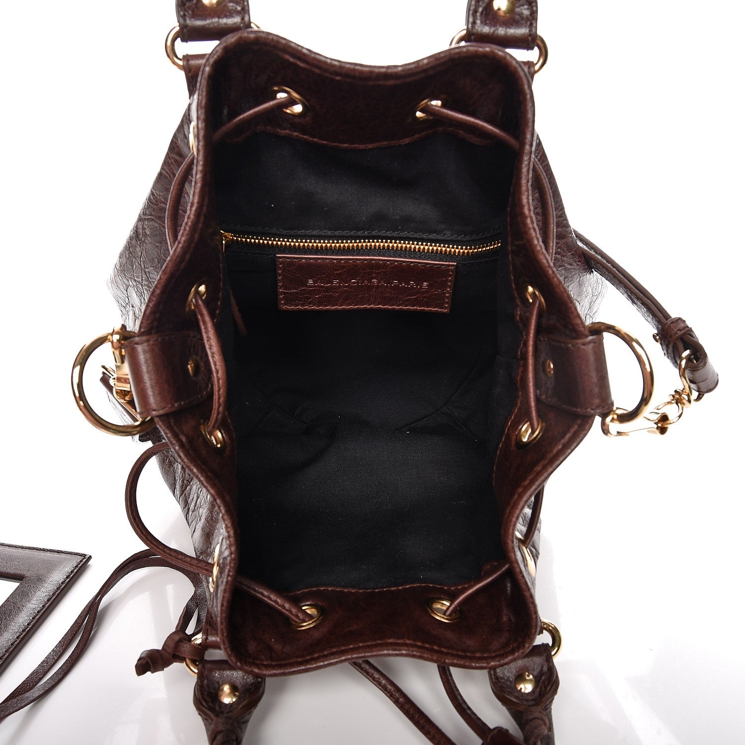 Balenciaga Agneau Giant 12 Gold Hardware Mini Pompom Cigare Fonce 6 of 8