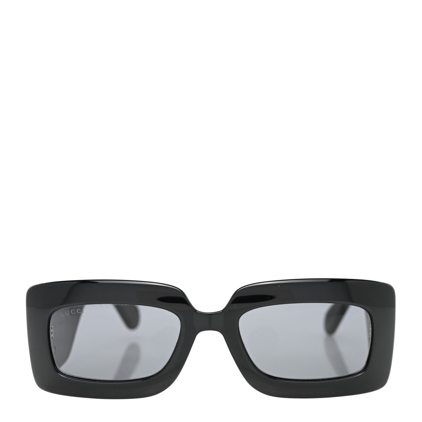 Oversized Rectangular Acetate Frame GG Marmont Logo Sunglasses GG0811S Black