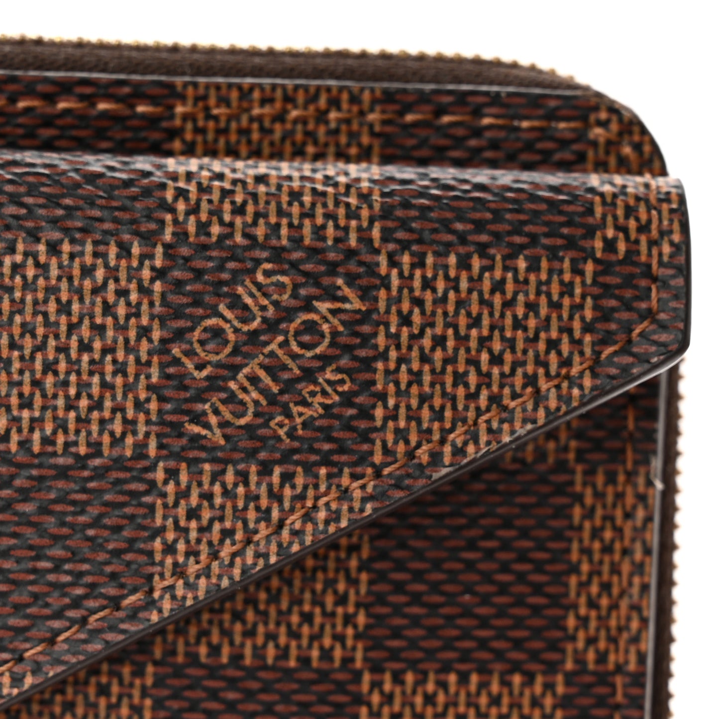 Damier Ebene Recto Verso Card Holder Rose Ballerine