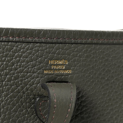 Hermes Taurillon Clemence Evelyne TPM Vert De Gris 6 of 10