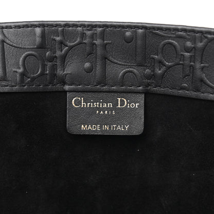 Christian Dior Oblique Calfskin Embossed Large Book Tote Black 6 of 10
