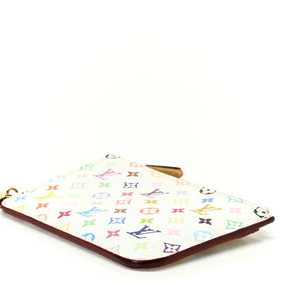 Louis Vuitton Monogram Multicolor Key Pouch White Litchi 7 of 8
