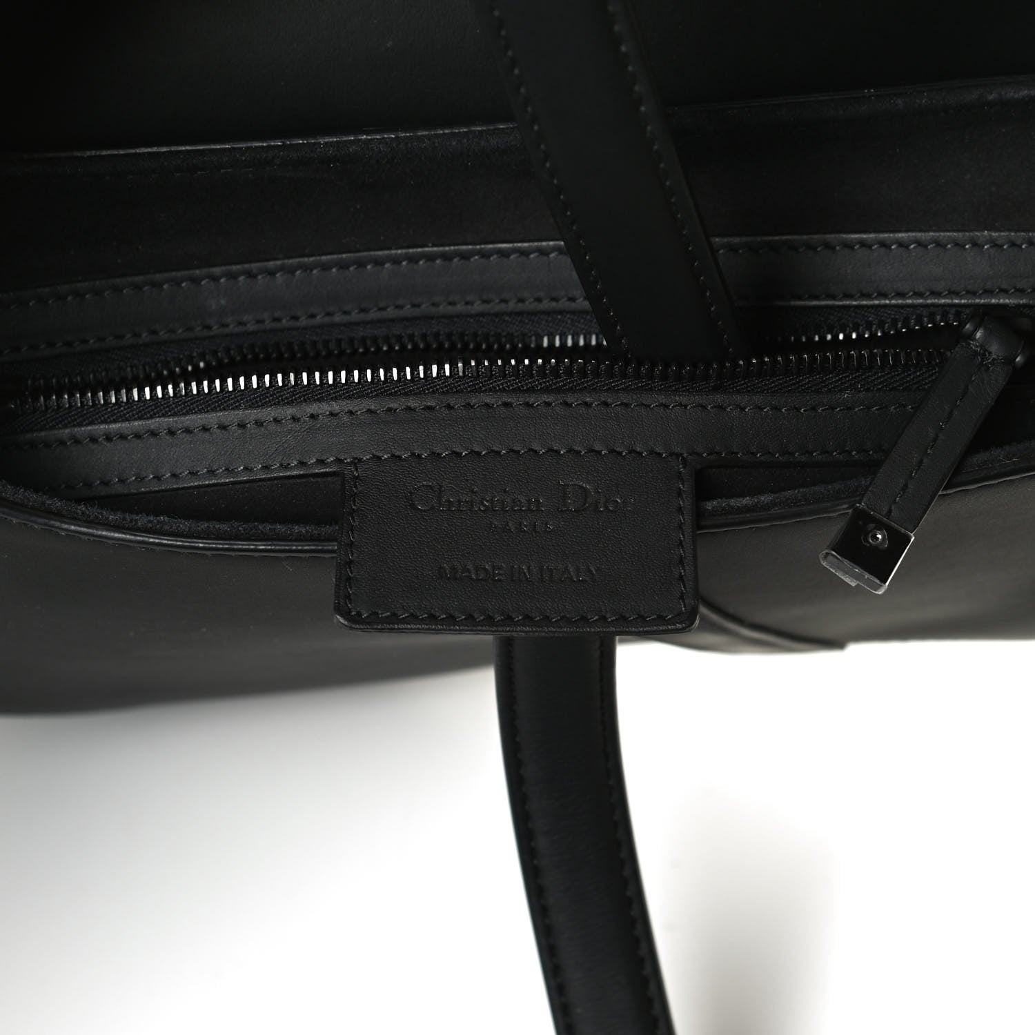 Christian Dior Ultra Matte Calfskin Saddle Bag Black 6 of 12