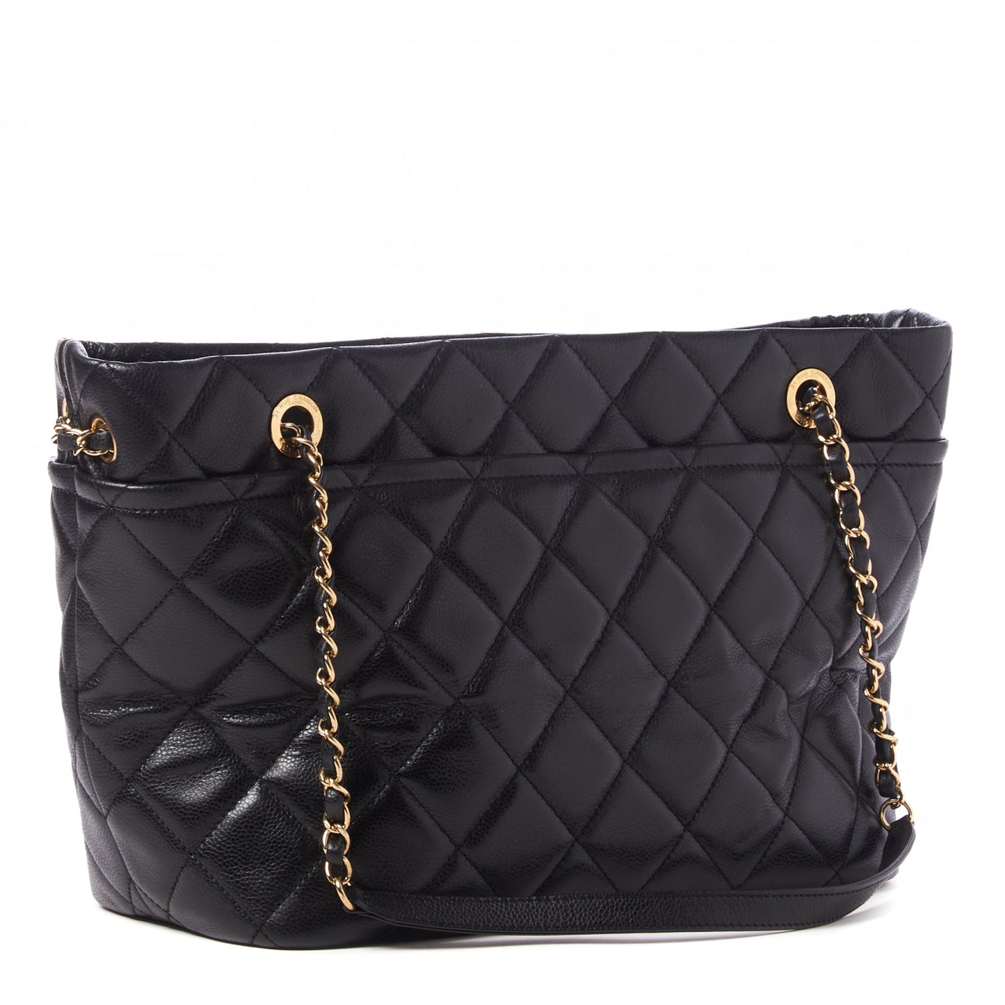 Caviar Quilted CC Timeless Soft Tote Black