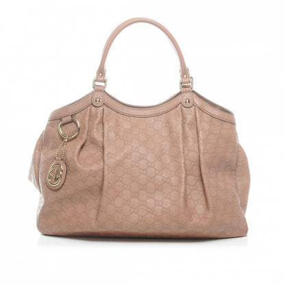 Gucci Guccissima Large Sukey Tote Winter Rose 1 of 8