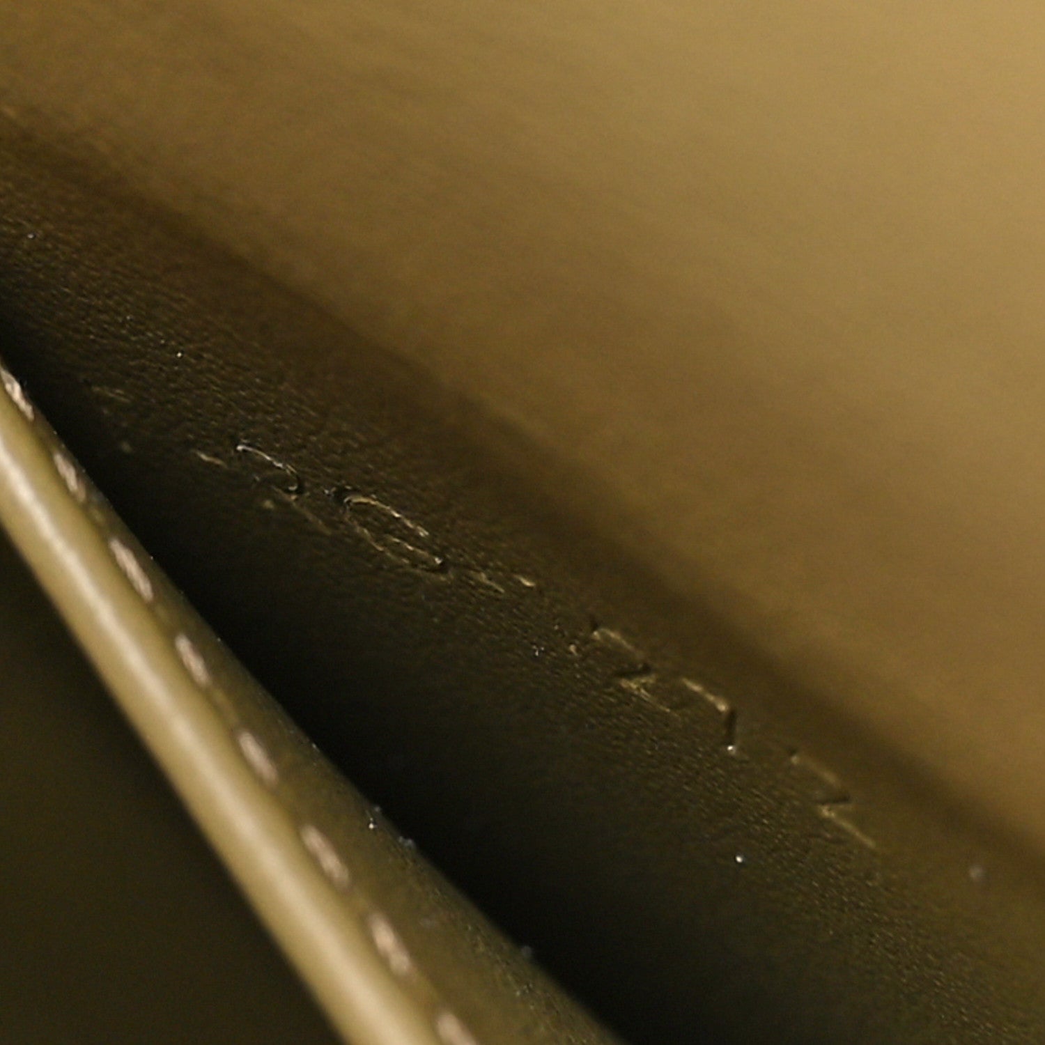 Celine Shiny Calfskin Mini Triomphe Olive 7 of 10