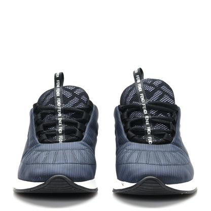 Fendi Nylon Womens Ffreedom Sneakers 36 Blue Black 2 of 7