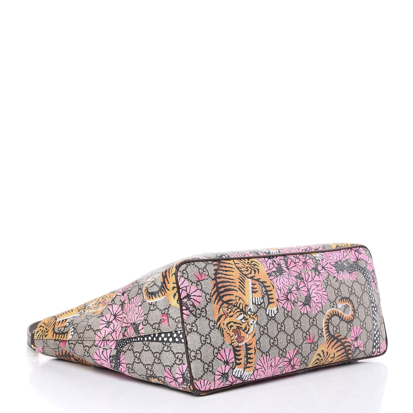 Soft GG Supreme Monogram Bengal Medium Crossbody Tote Beige Pink