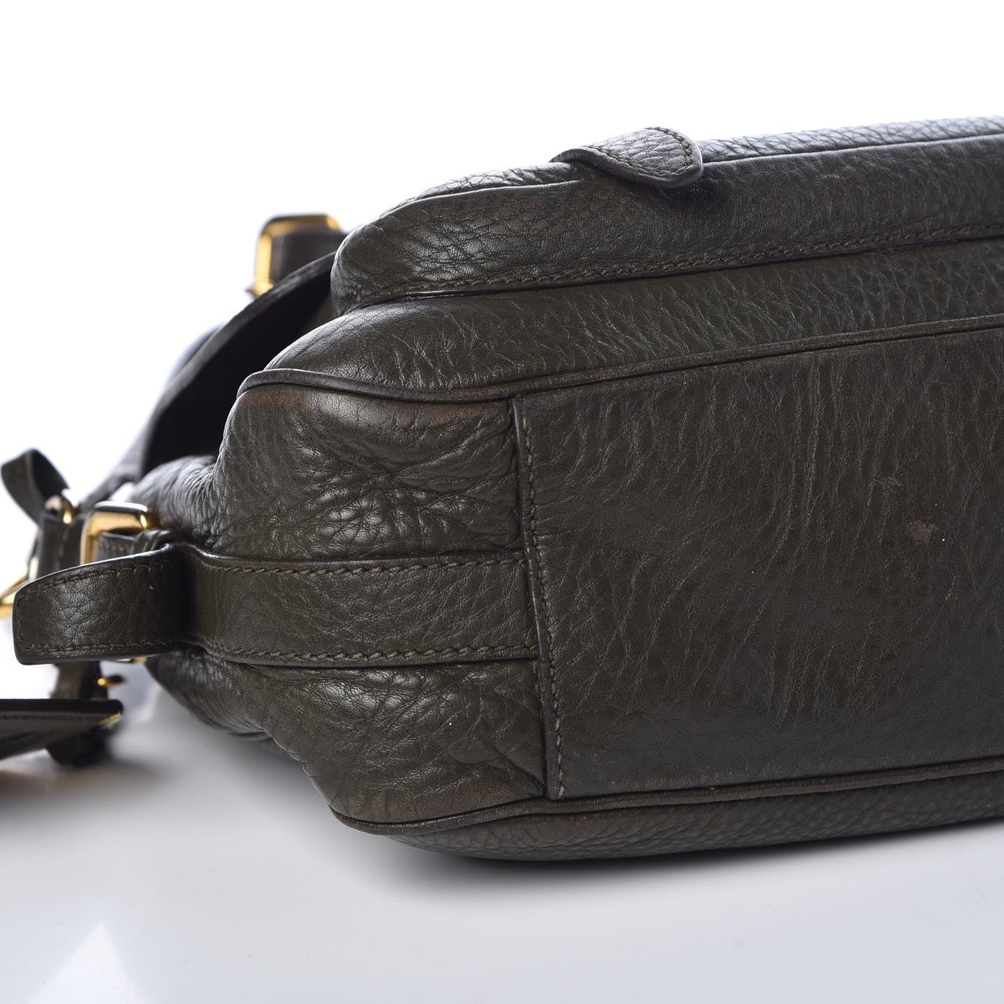 Vitello Daino Messenger Bag Green