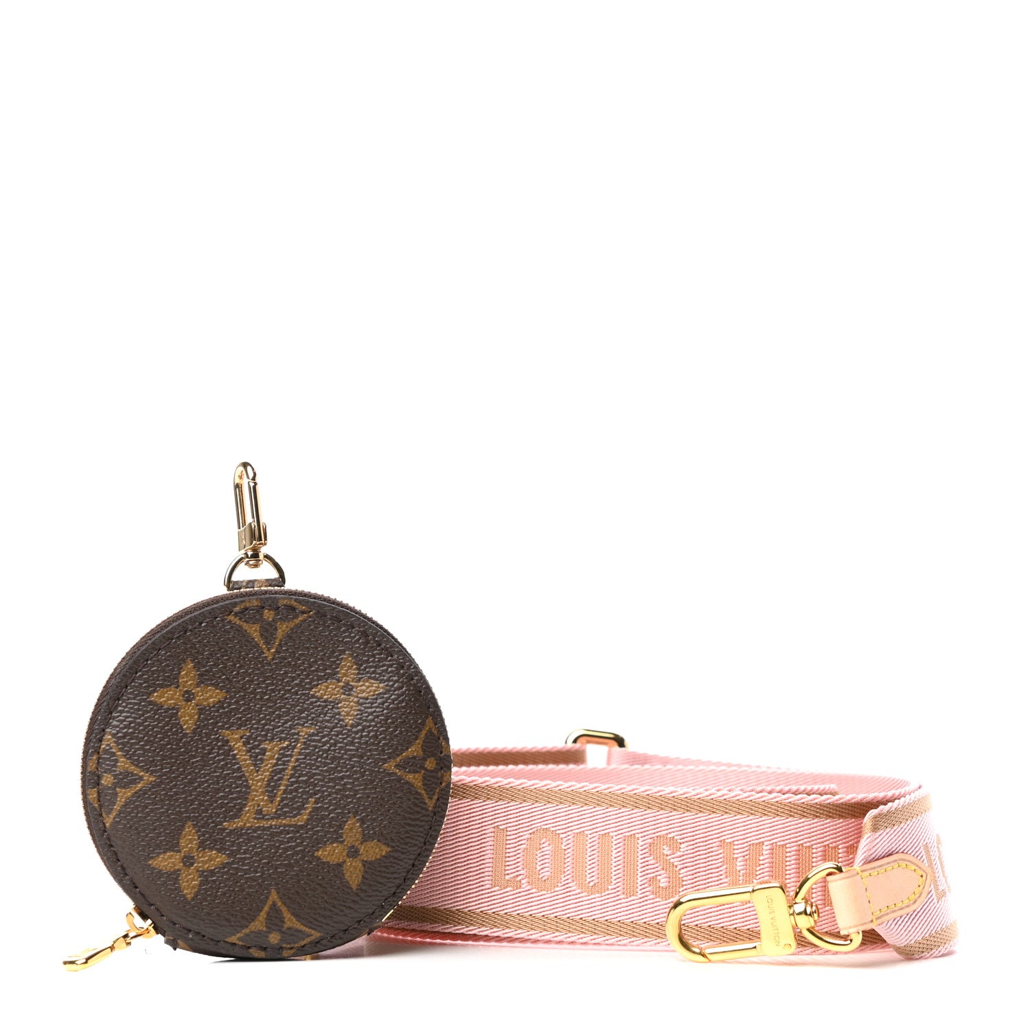 Louis Vuitton Monogram Multi Pochette Accessories Bandouliere Shoulder Strap Rose Clair 1 of 6