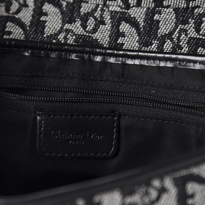 Christian Dior Monogram Saddle Bag Black 8 of 10