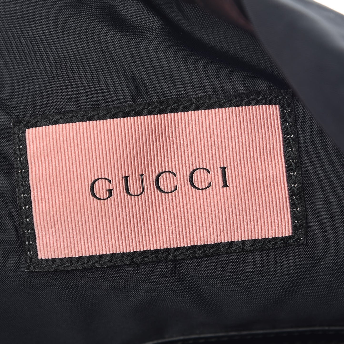 Calfskin Small GucciGhost Drawstring Backpack Black