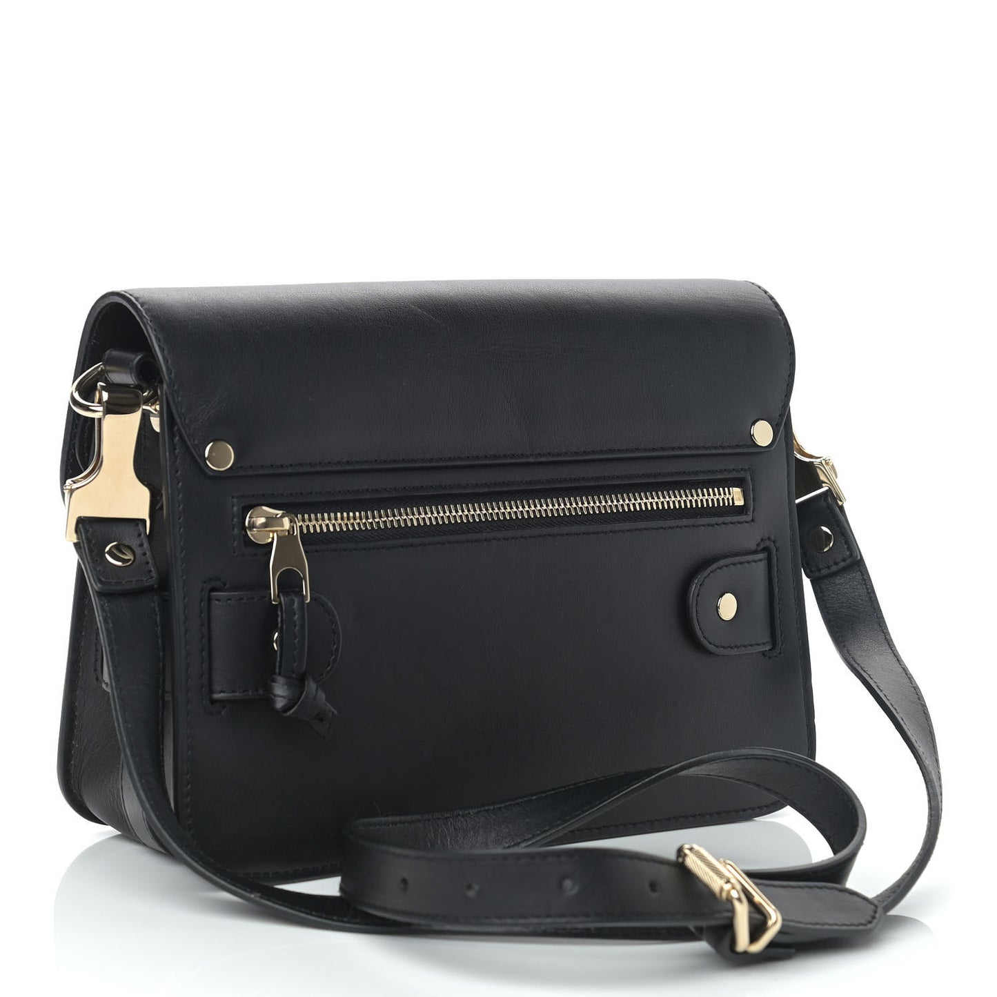 Calfskin Mini PS11 Classic Shoulder Bag Black