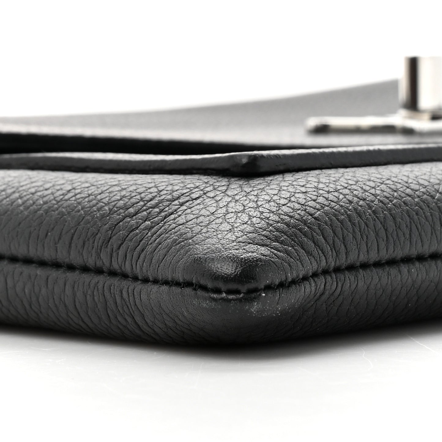 Soft Calfskin My Lockme Chain Pochette Black