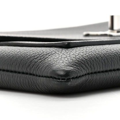 Louis Vuitton Soft Calfskin My Lockme Chain Pochette Black 9 of 9