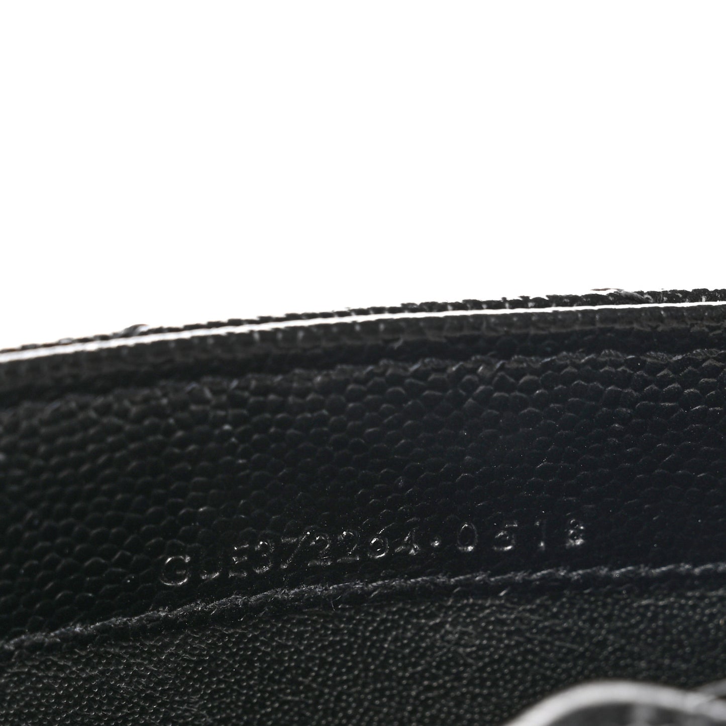 Grain De Poudre Matelasse Chevron Monogram Flap Wallet Black