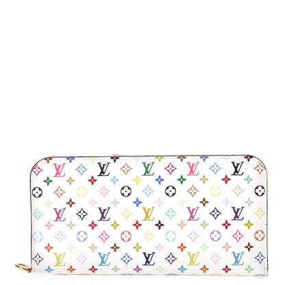Louis Vuitton Monogram Multicolor Insolite Wallet White Litchi 1 of 8