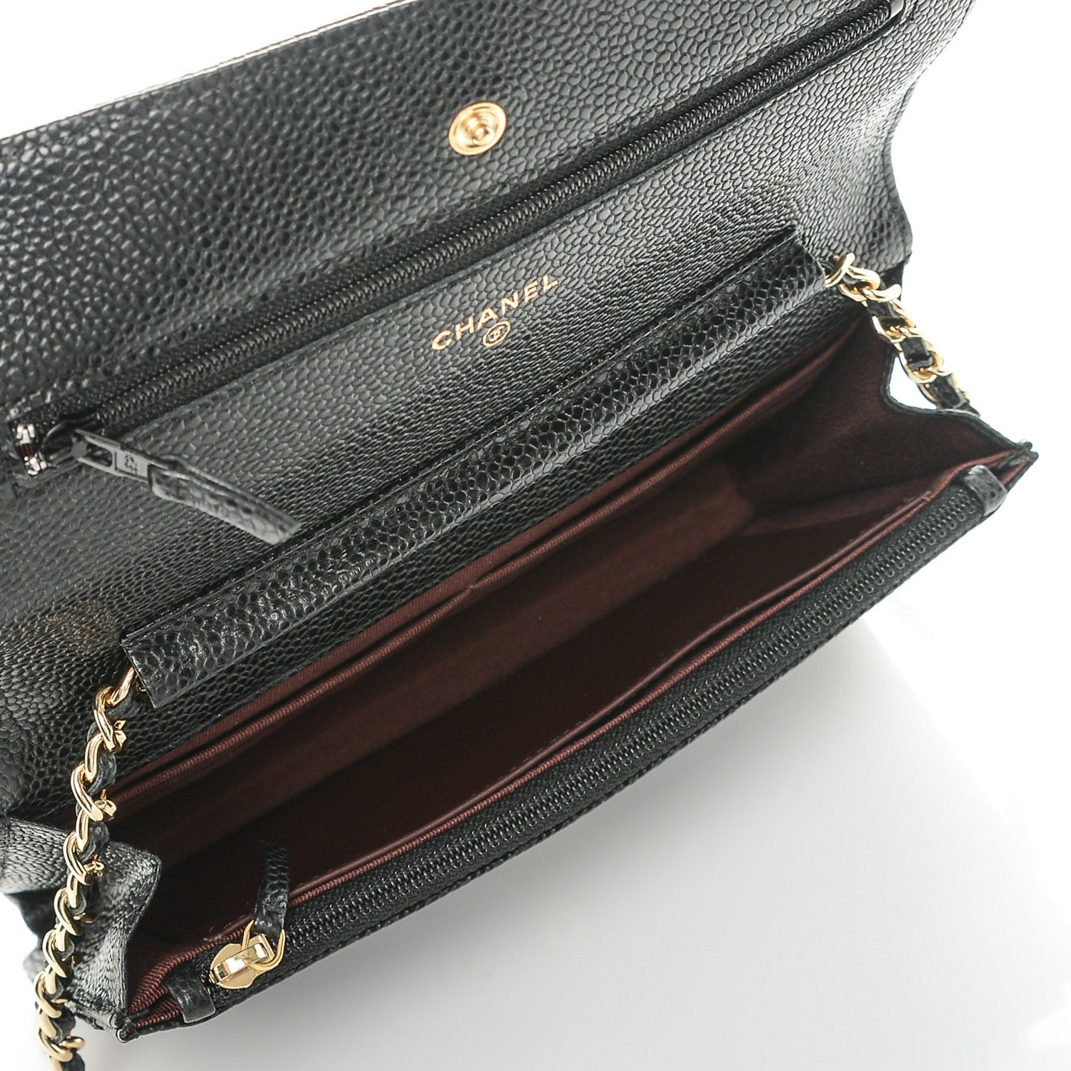 Chanel Caviar Quilted Wallet On Chain WOC Black 5 of 8