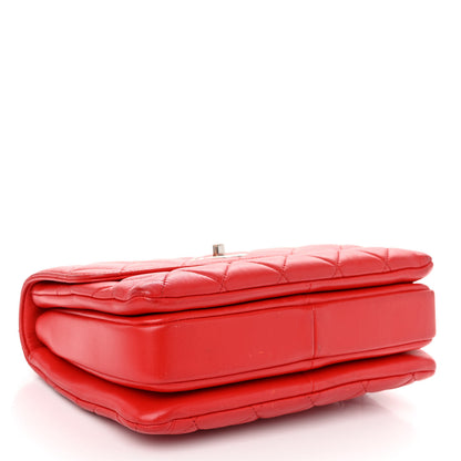Chanel Lambskin Quilted Small Trendy CC Flap Dual Handle Bag Red 4 of 12