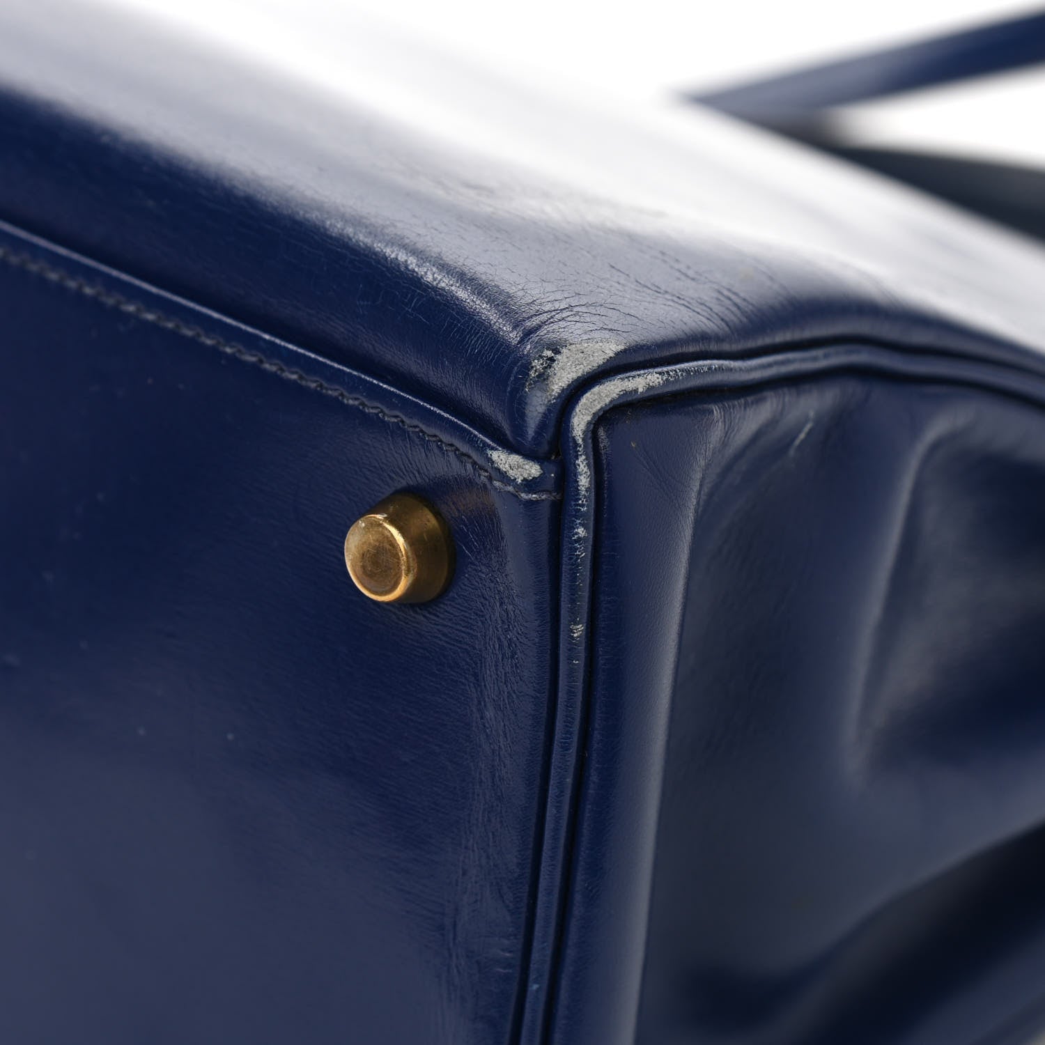 Hermes Box Kelly Retourne 32 Bleu Saphir 12 of 23