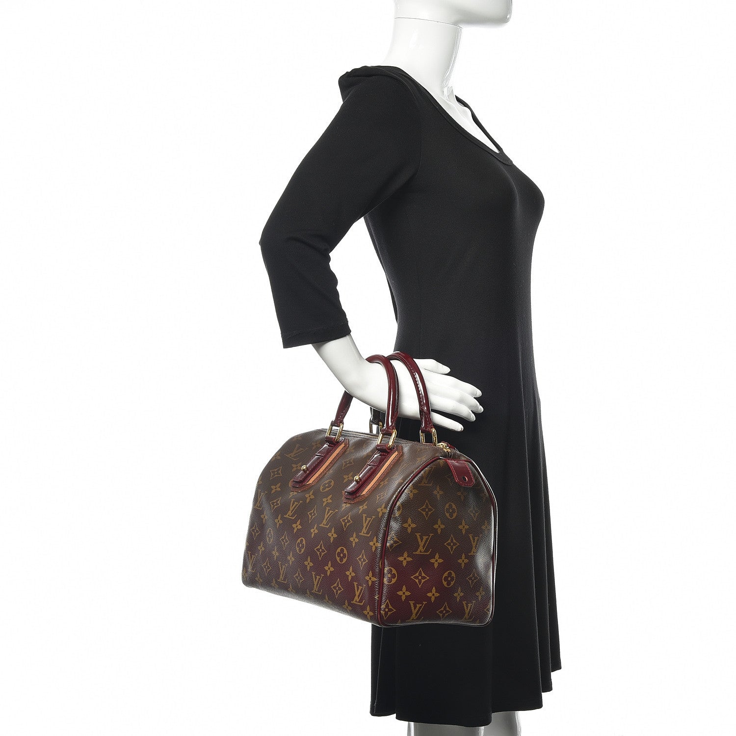 Louis Vuitton Monogram Mirage Speedy 30 Bordeaux 2 of 9
