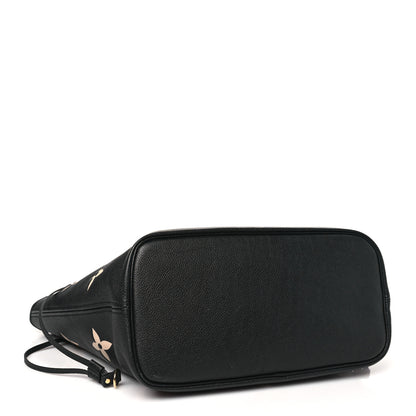 Louis Vuitton Empreinte Monogram Giant Neverfull MM Black Beige 5 of 11