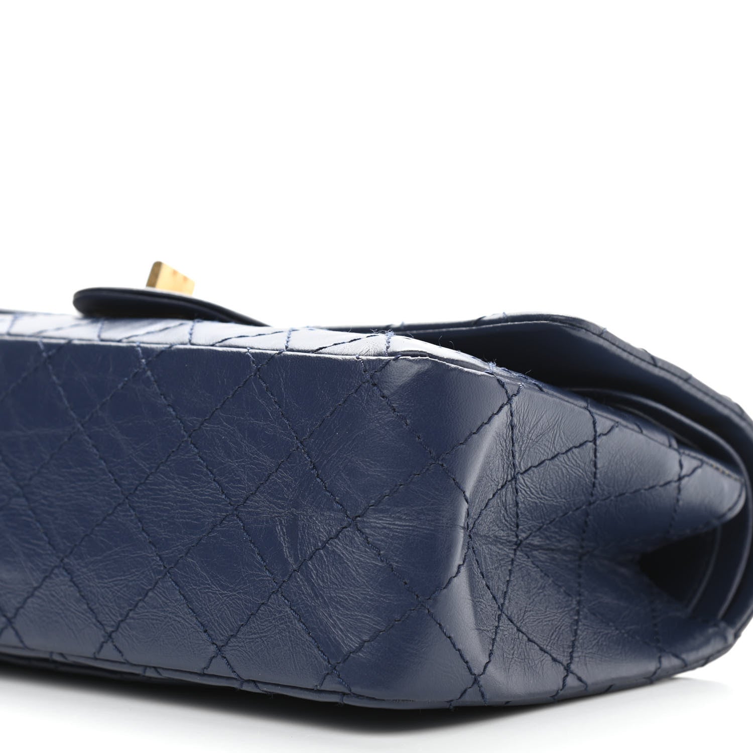 Chanel Aged Calfskin Quilted 2.55 Reissue 225 Flap Navy 10 of 13