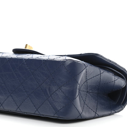Chanel Aged Calfskin Quilted 2.55 Reissue 225 Flap Navy 10 of 13