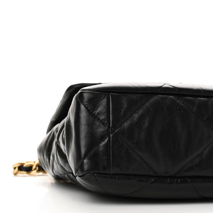 Chanel Goatskin Quilted Large Chanel 19 Flap Black 9 of 11