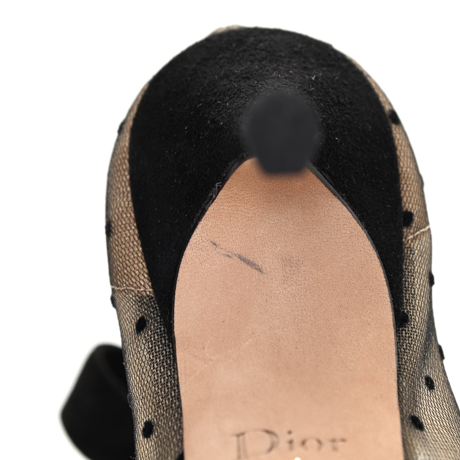 Christian Dior Suede Calfskin Lovely-D Ankle Wrap Pumps 39 Black 8 of 10