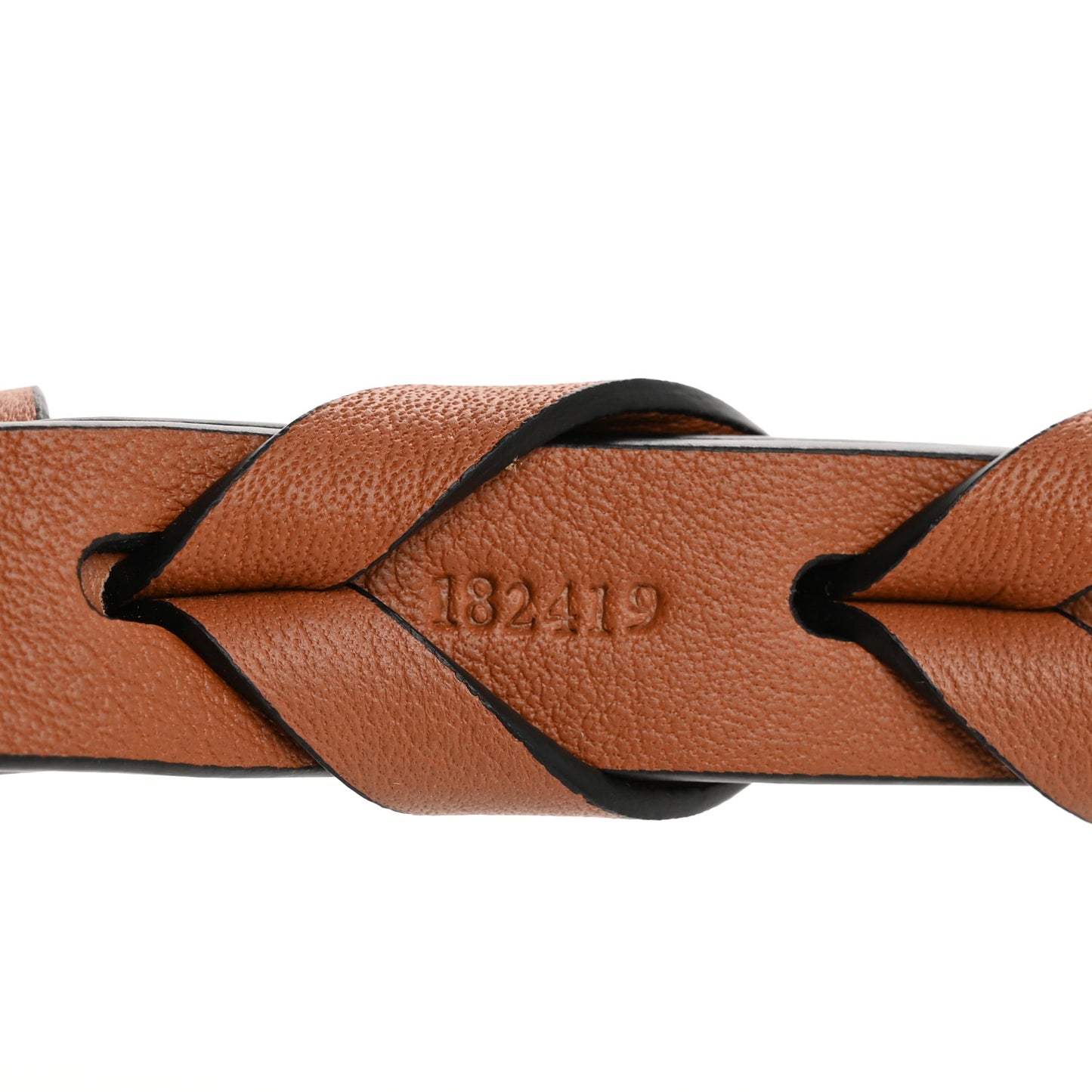 Calfskin Braided Strap Tan