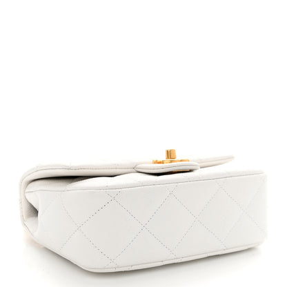 Chanel Caviar Quilted Mini Sweetheart Flap White 4 of 10