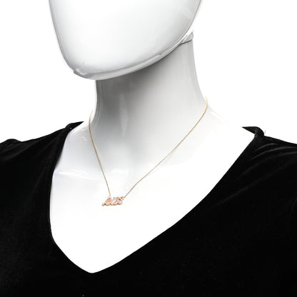 Tiffany 18K Rose Gold Diamond Paloma's Graffiti Kiss Pendant Necklace 2 of 5