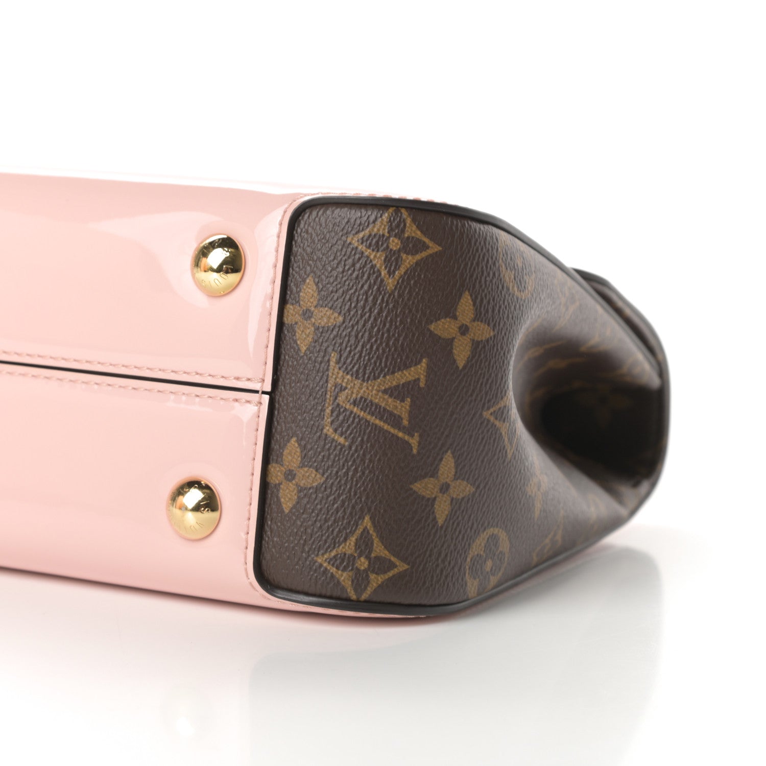 Louis Vuitton Patent Calfskin Monogram Cherrywood PM Rose Ballerine 10 of 12